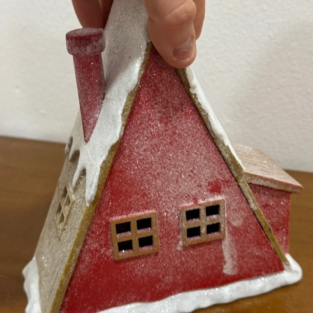 Target 2023 Christmas village a-frame ski chalet cabin bullseye light up decor